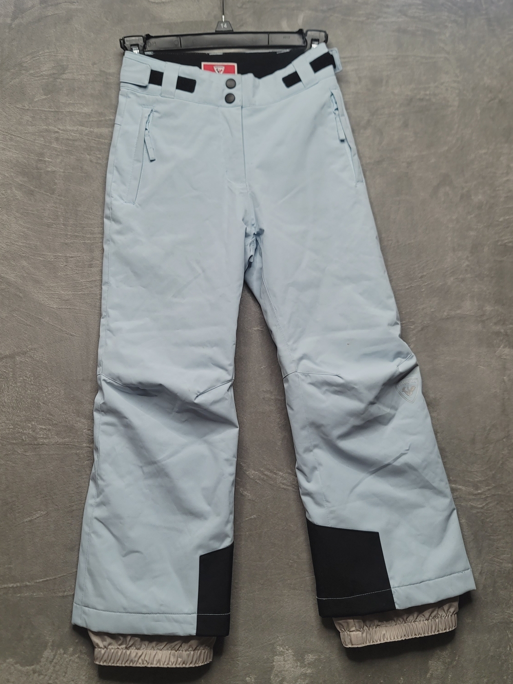 Rossignol Unisex Youth Size 8 Ski Pants Light Blue Grey Insulated Snowboard